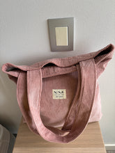 Amber Pink Corduroy Tote Bag Lisa